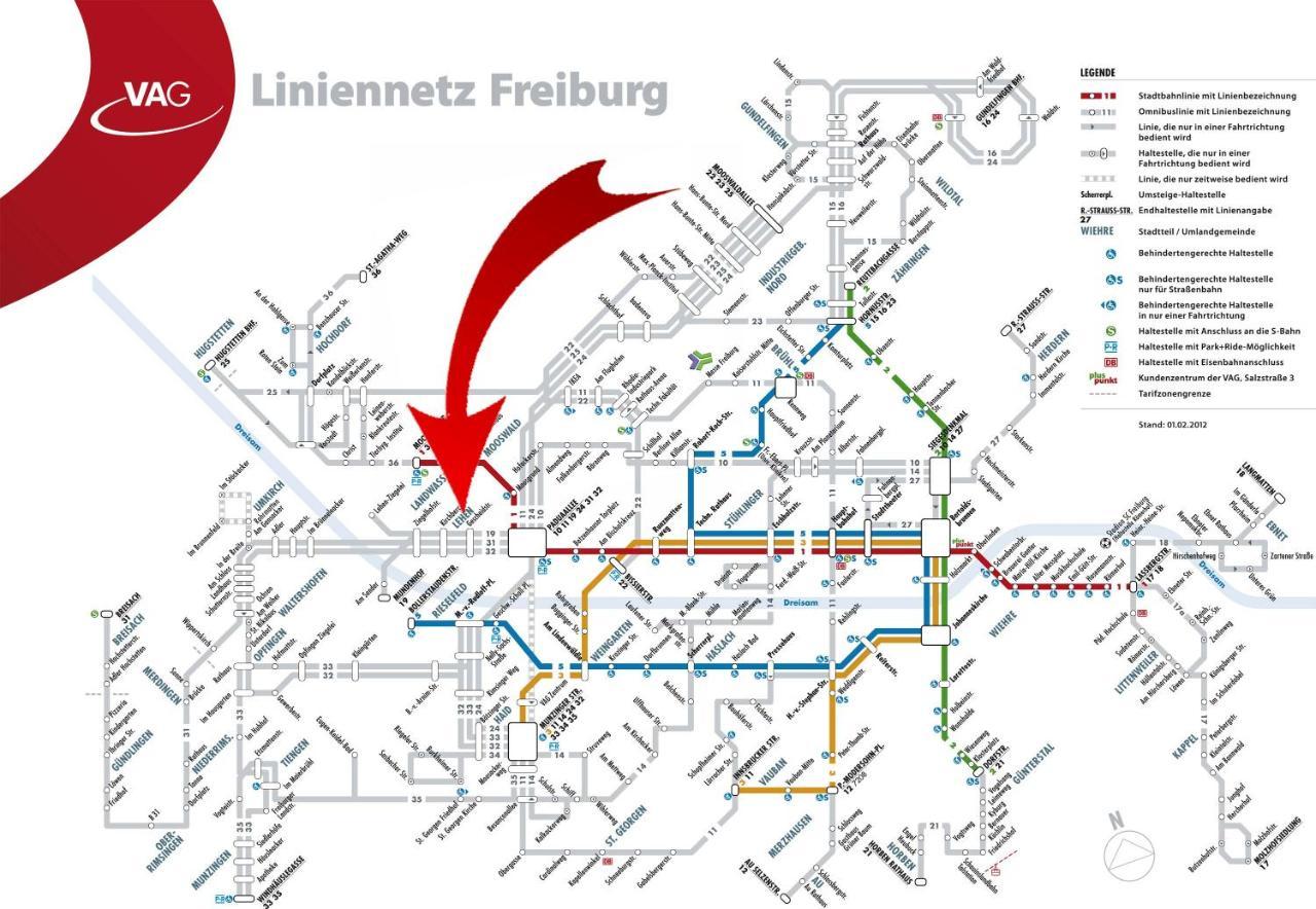 Ferienwohnung Schweier - Ausserhalb Und Doch Zentral Freiburg Bagian luar foto